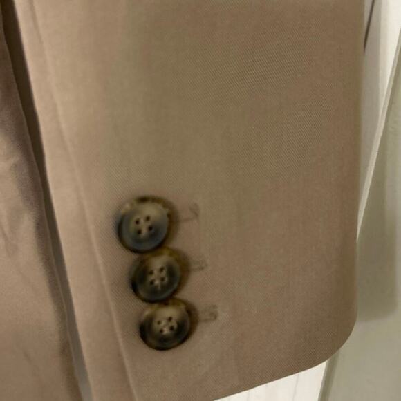 TOPSHOP NWT Tan Long Line Belted Button Down Blazer 8 - Picture 9 of 12